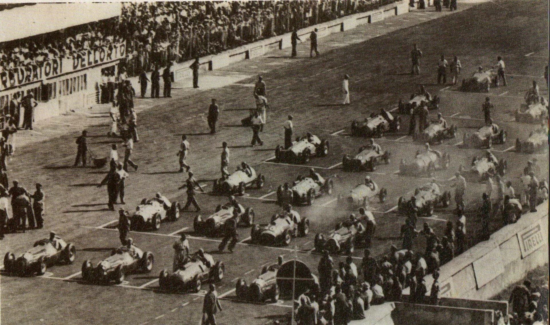 Historical Formula 1 photograph: Monza, 1950