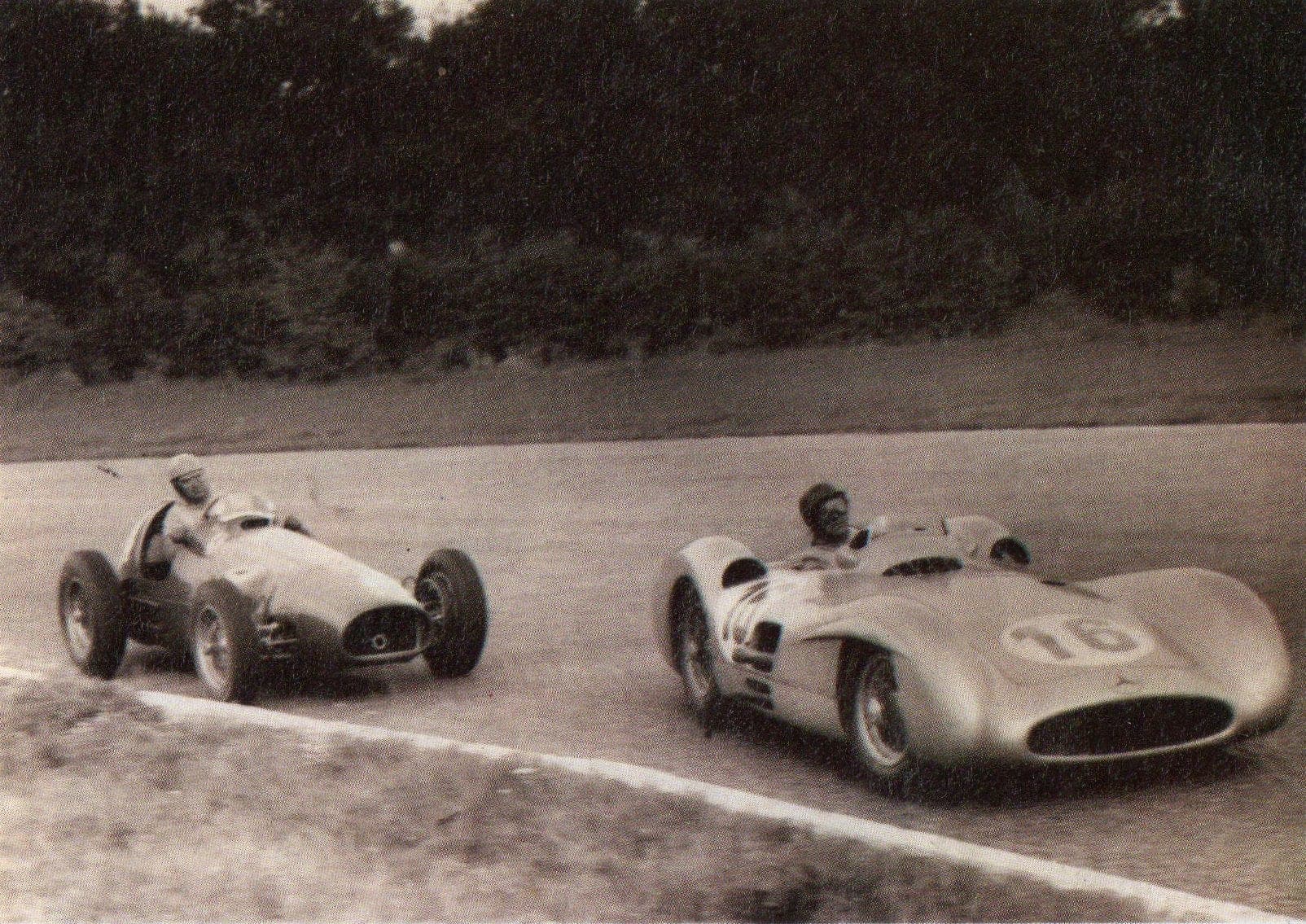 Historical Formula 1 photograph: GPItaliaFangioAscari1954, 1954