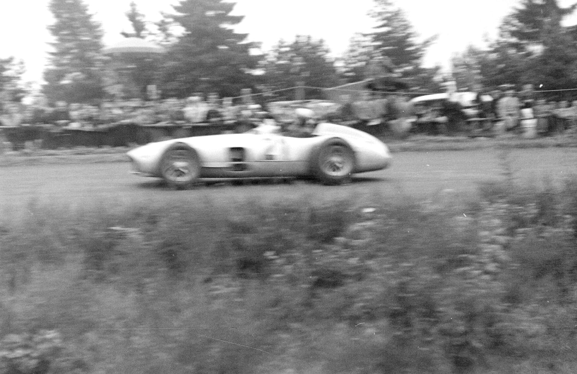 Historical Formula 1 photograph: Hermann Lang Mercedes W196, 1954