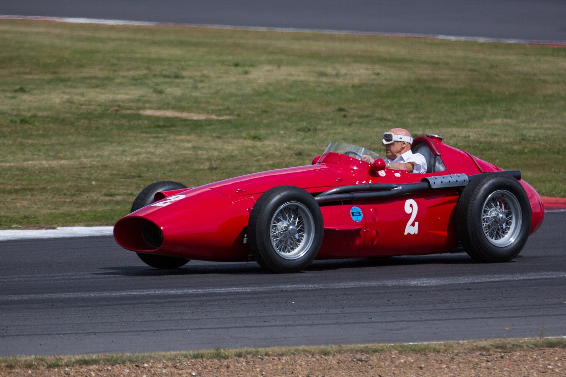 Historical Formula 1 photograph: Stirling Moss Maserati 250 F, 1956