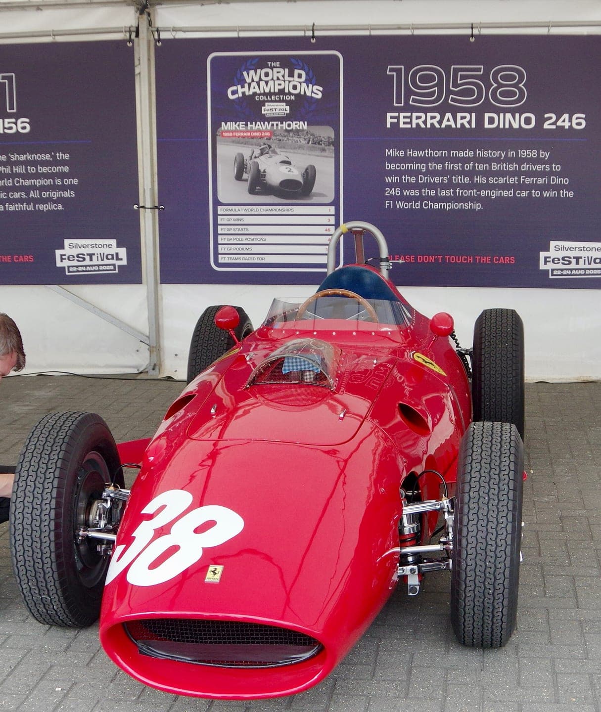 Historical Formula 1 photograph: Ferrari Dino 246, 1958