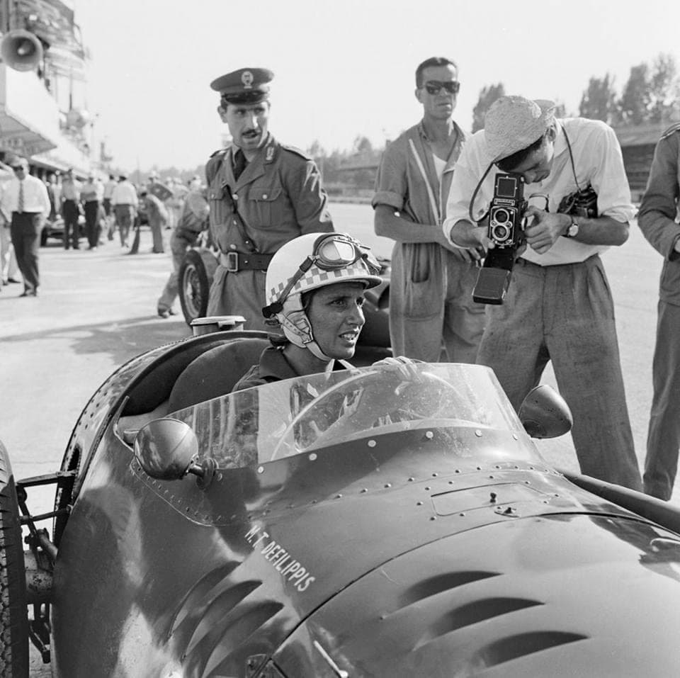 Historical Formula 1 photograph: Maria Teresa Filippis Monza, 1958