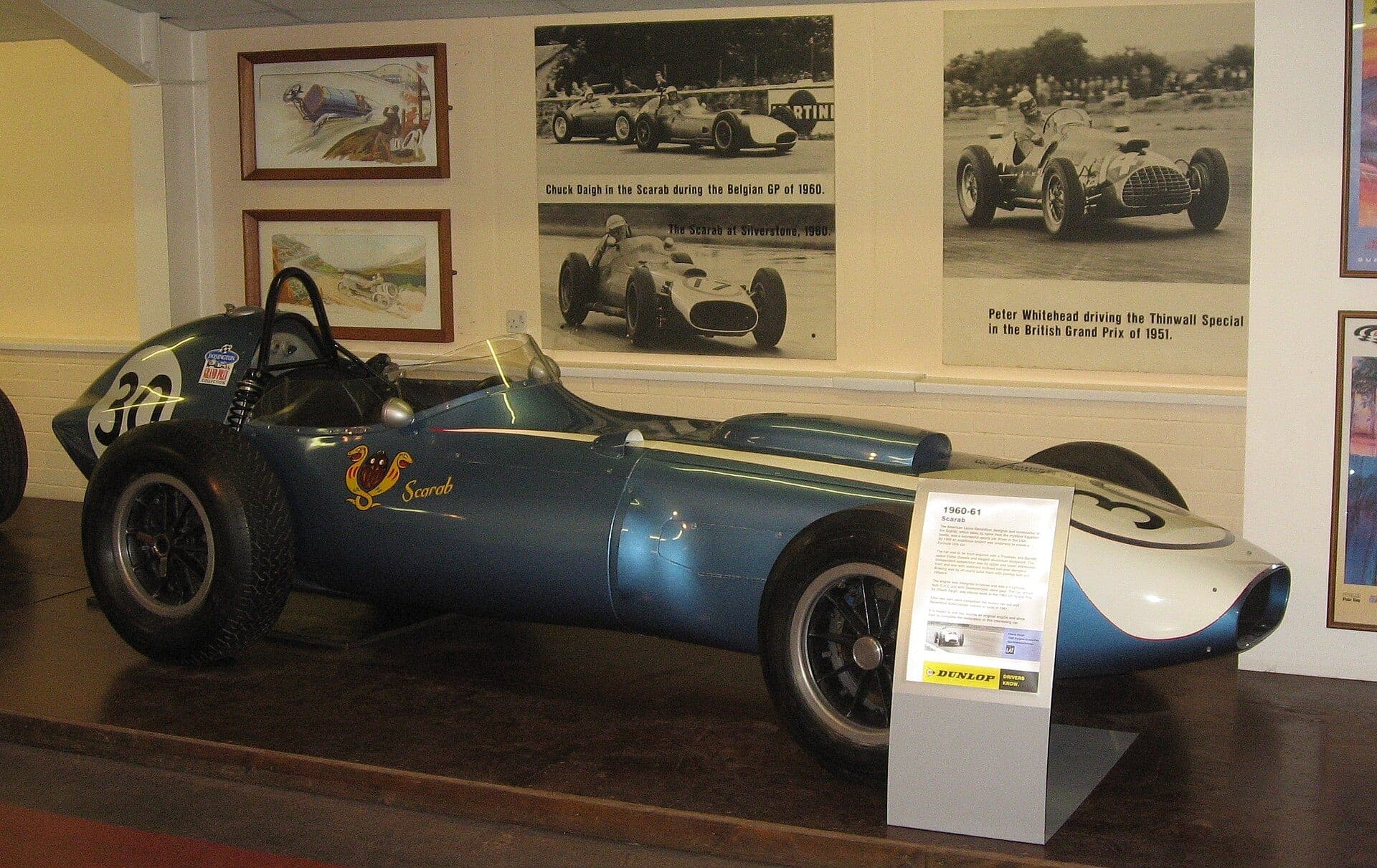 Historical Formula 1 photograph: Scarab Formula One, 1960