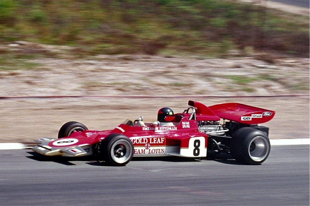 Historical Formula 1 photograph: Fittipaldi Lotus 72, 1971
