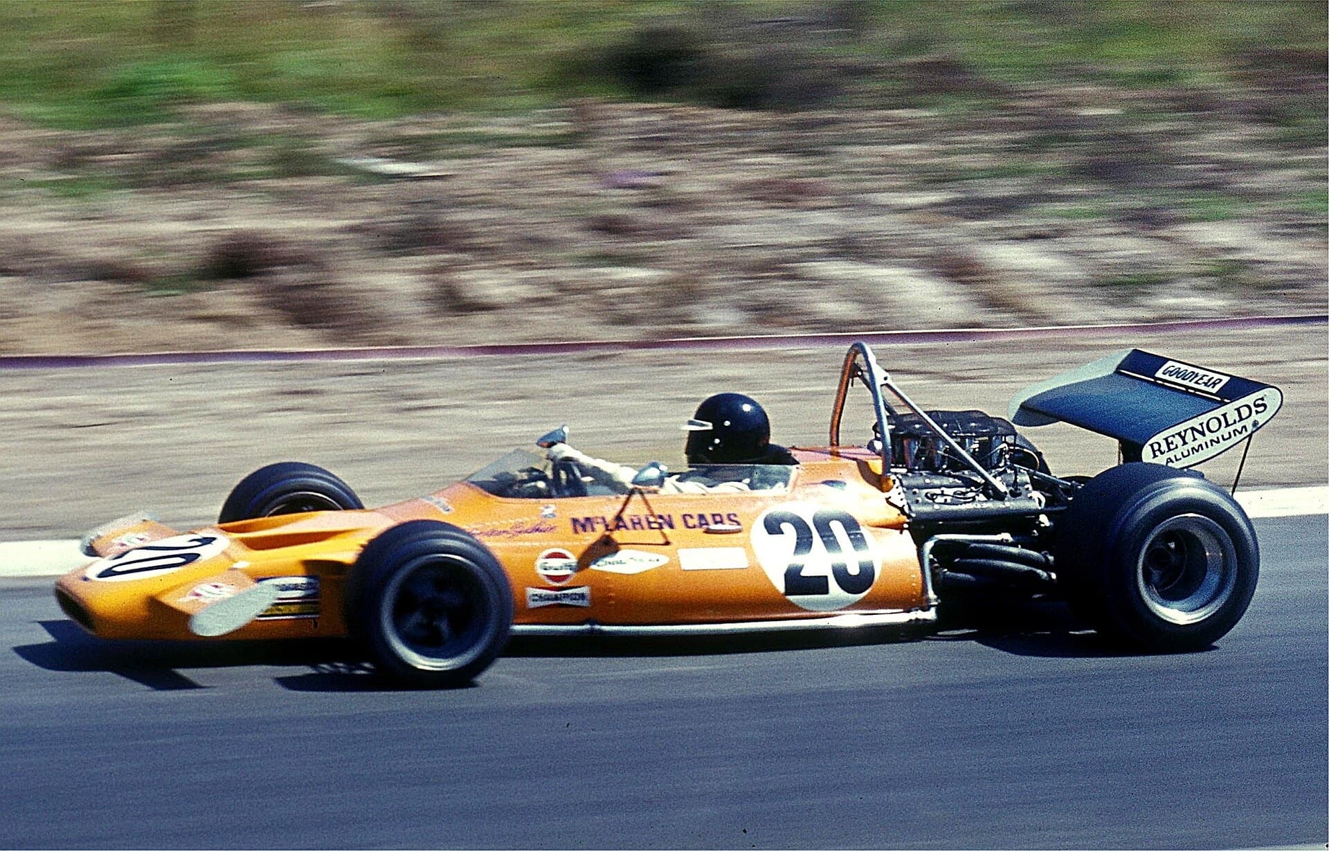 Historical Formula 1 photograph: Gethin McLaren M19A, 1971