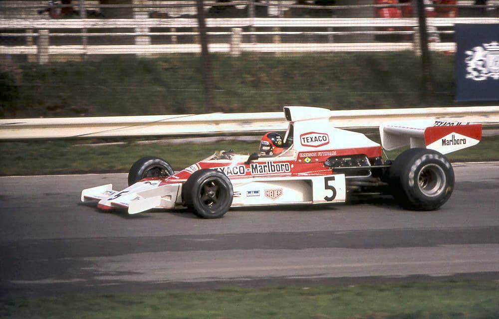 Historical Formula 1 photograph: Fittipaldi McLaren, 1974