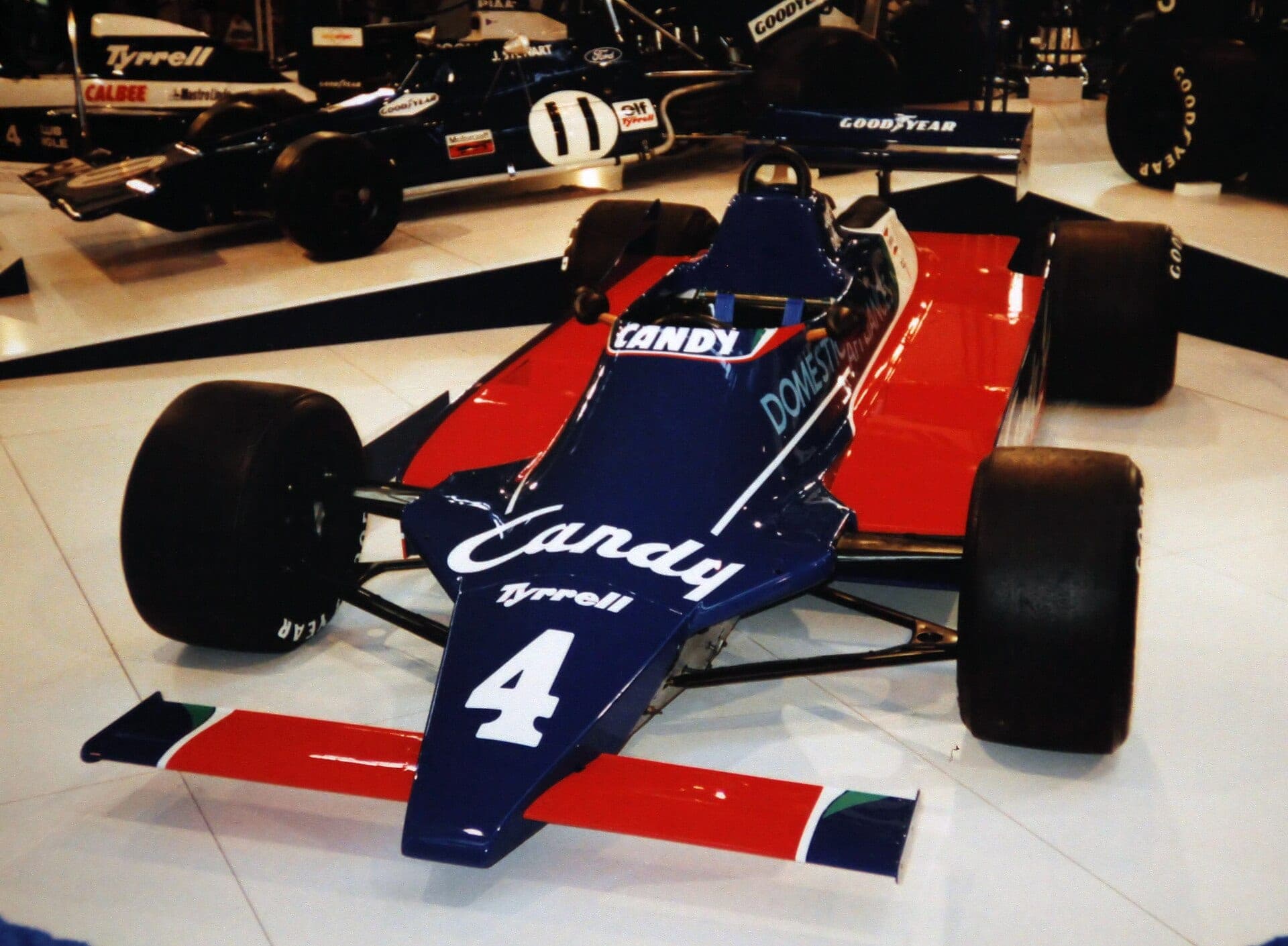 Historical Formula 1 photograph: Jean-Pierre Jarier Candy Tyrrell F1 010, 1980