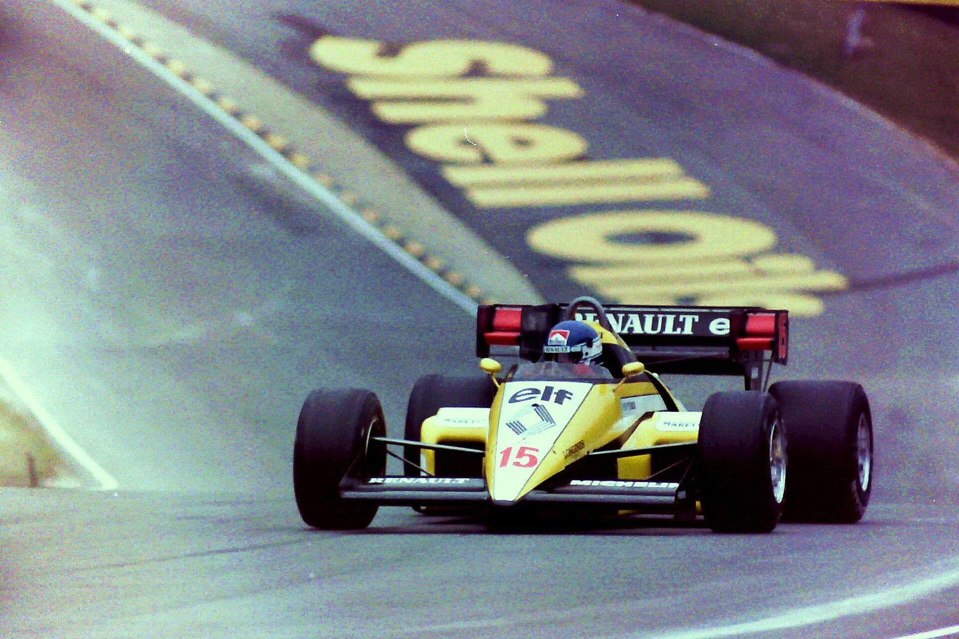 Historical Formula 1 photograph: Patrick Tambay Renault GP Bretagna, 1984