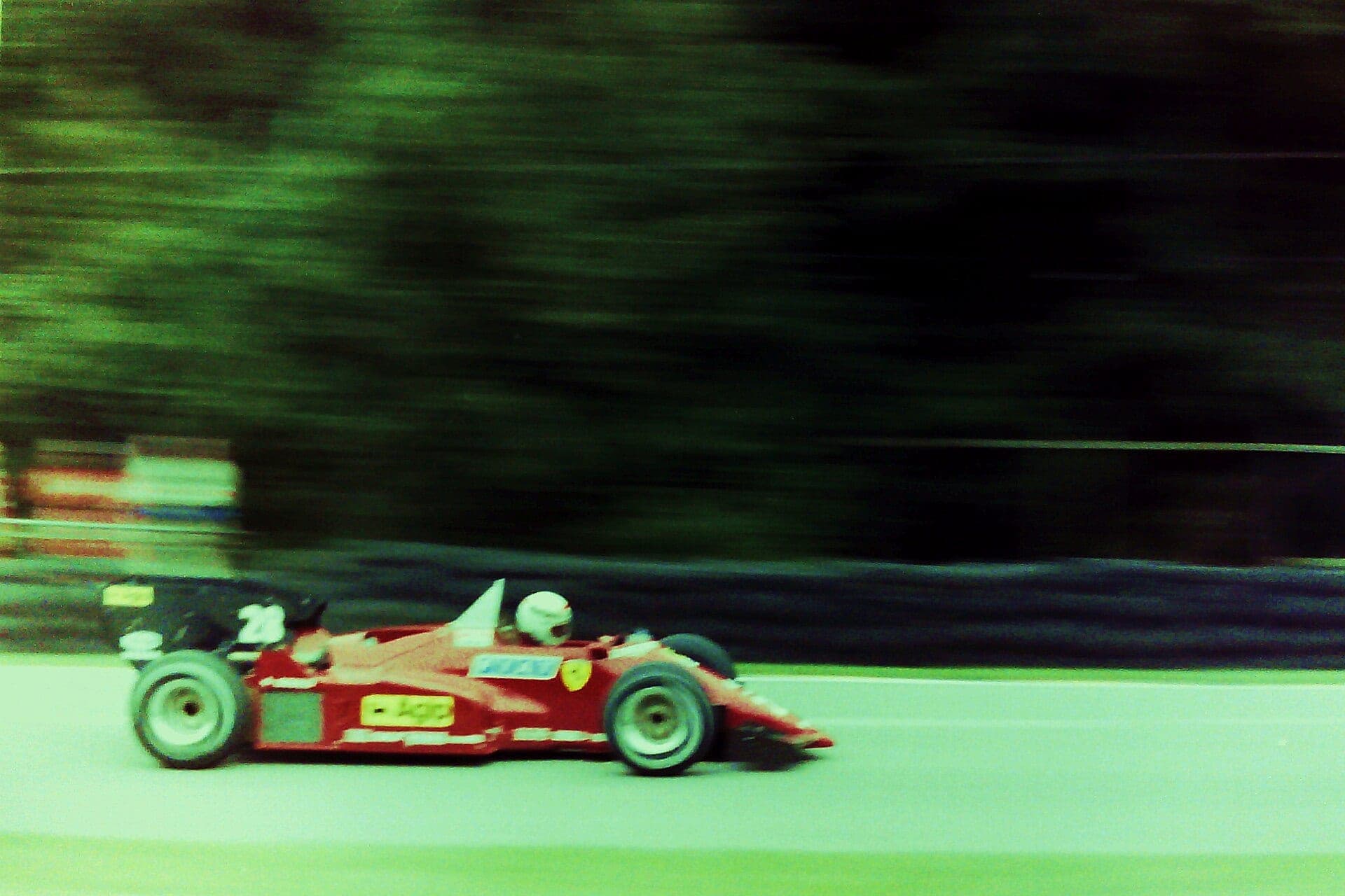 Historical Formula 1 photograph: Rene Arnoux Ferrari GP Bretagna, 1984