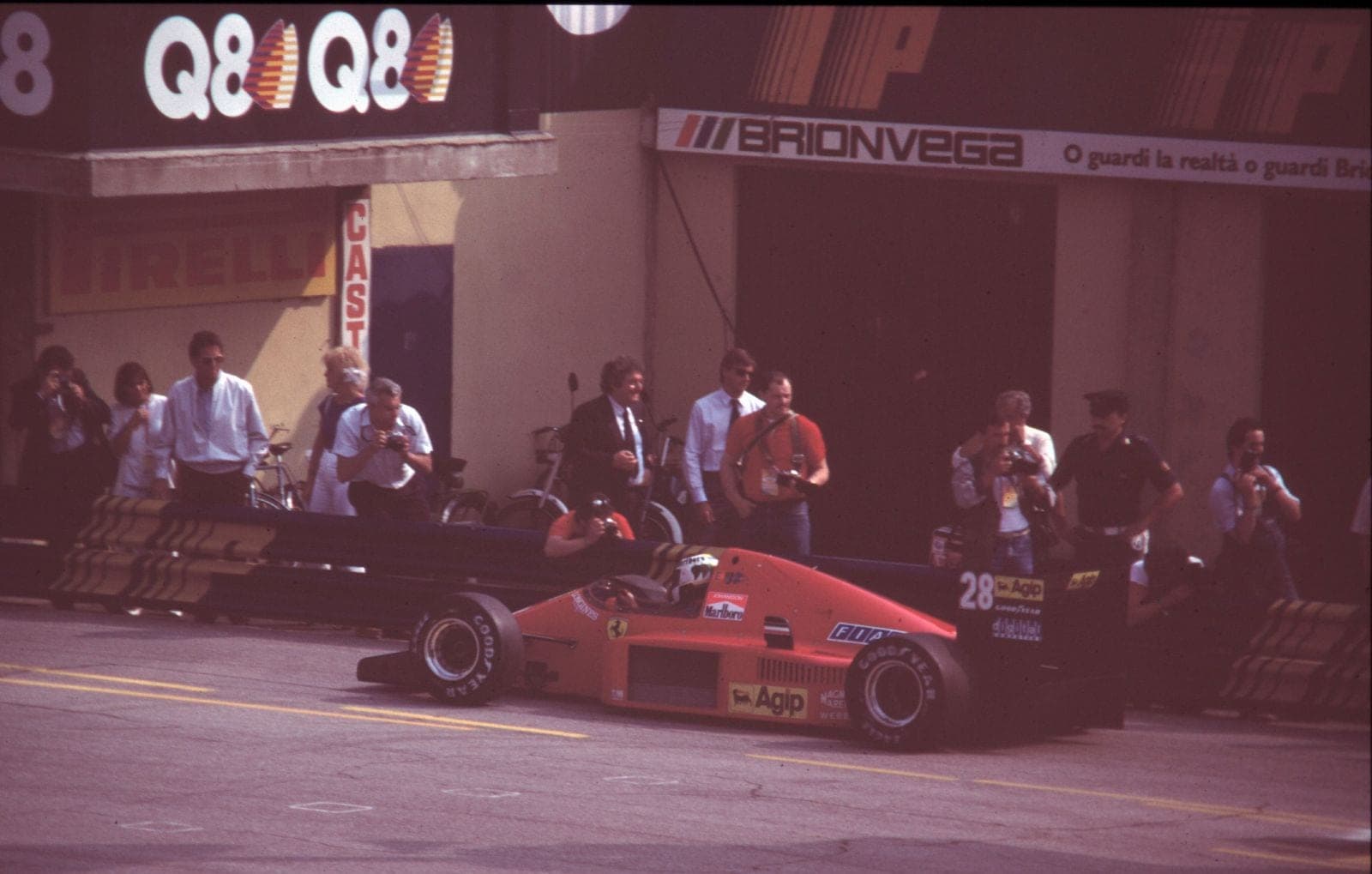 Historical Formula 1 photograph: Johanson GP Italia, 1986