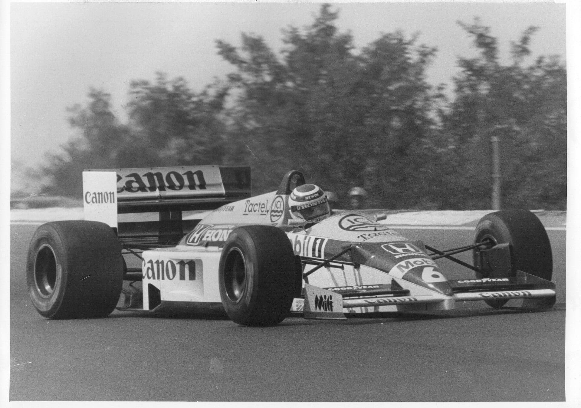 Historical Formula 1 photograph: Piquet Ungheria, 1986