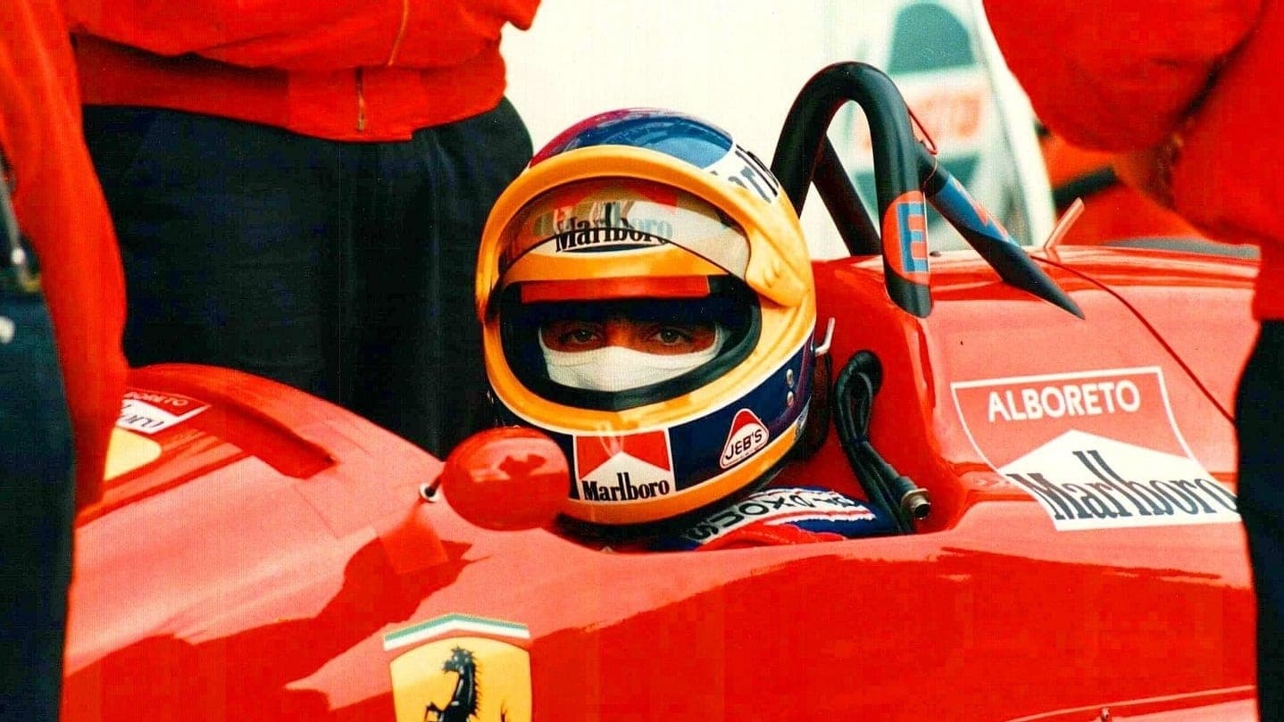 Historical Formula 1 photograph: Michele Alboreto Ferrari F1-87, 1987