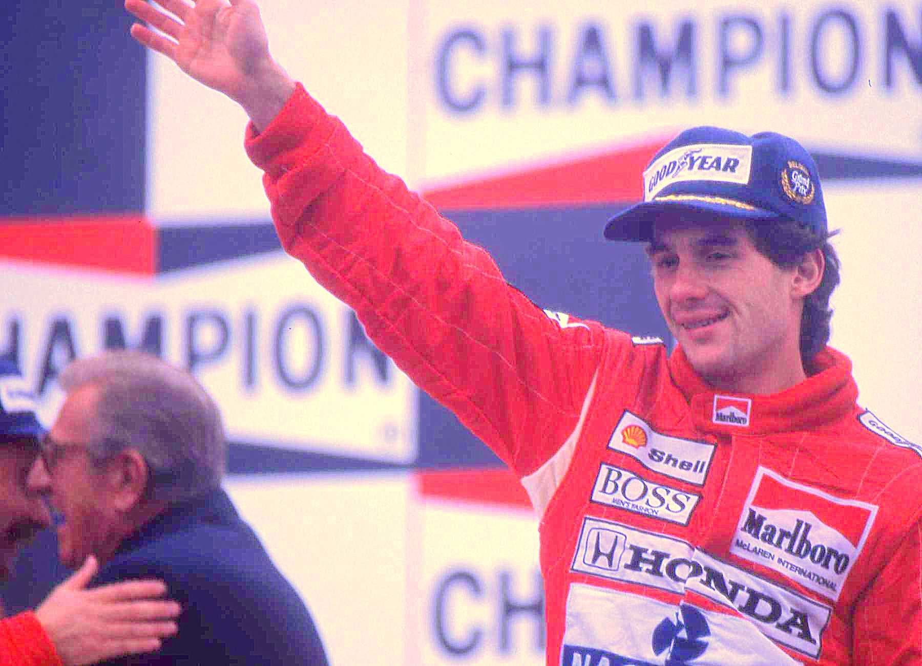 Historical Formula 1 photograph: Ayrton Senna GP Belgio, 1989