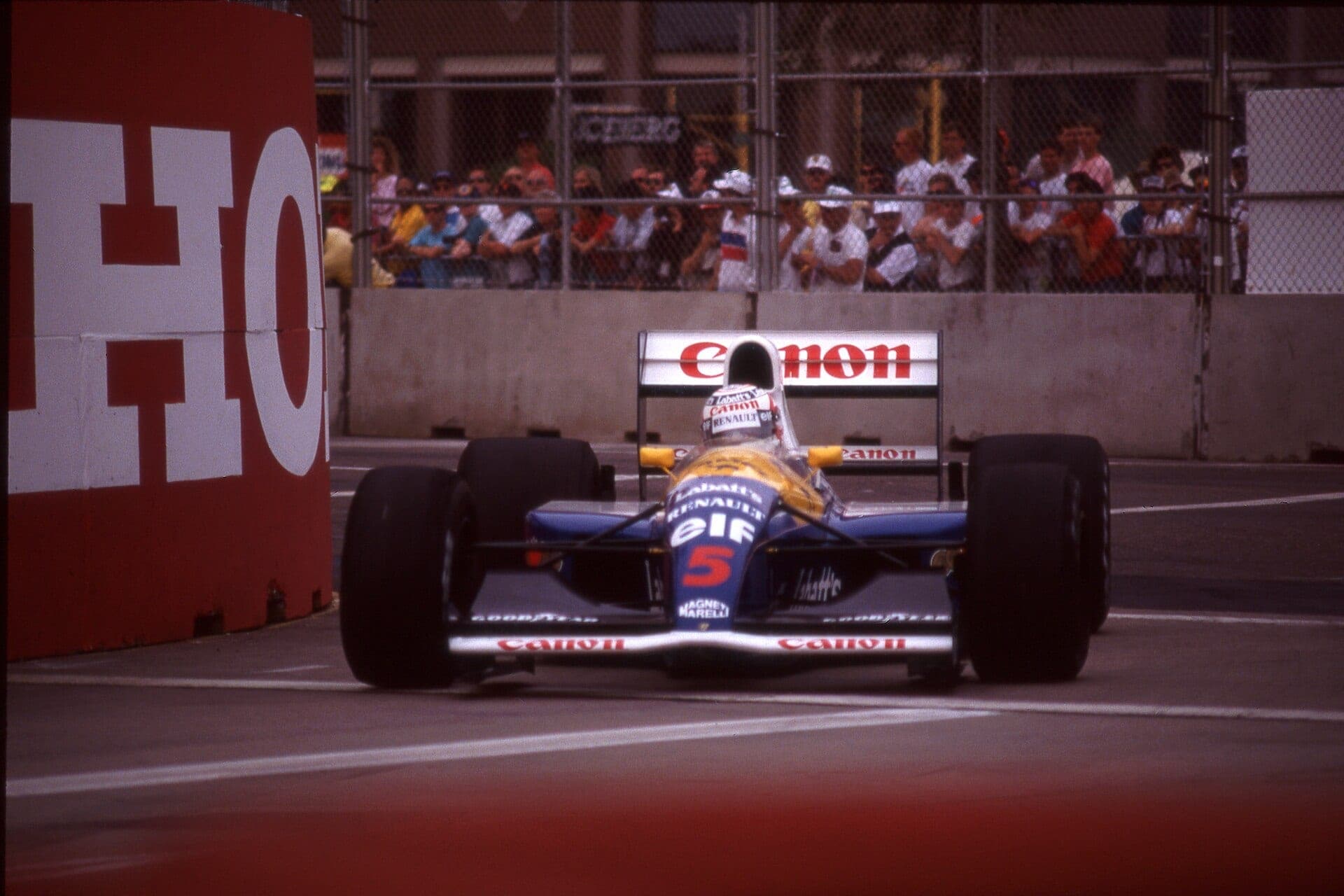 Historical Formula 1 photograph: Mansell GP Stati Uniti, 1991