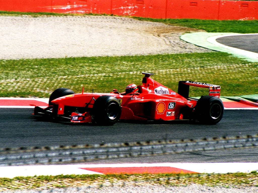 Historical Formula 1 photograph: Eddie Irvine Monza, 1999