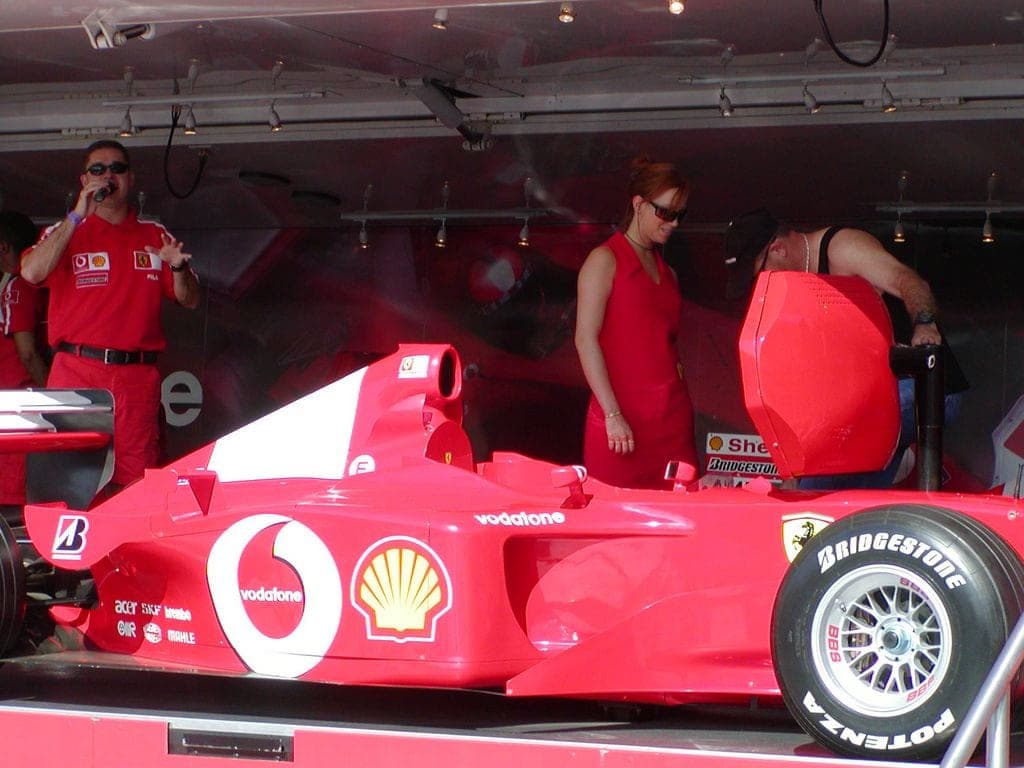 Historical Formula 1 photograph: Ferrari F2003-GA GP Ungheria, 2003
