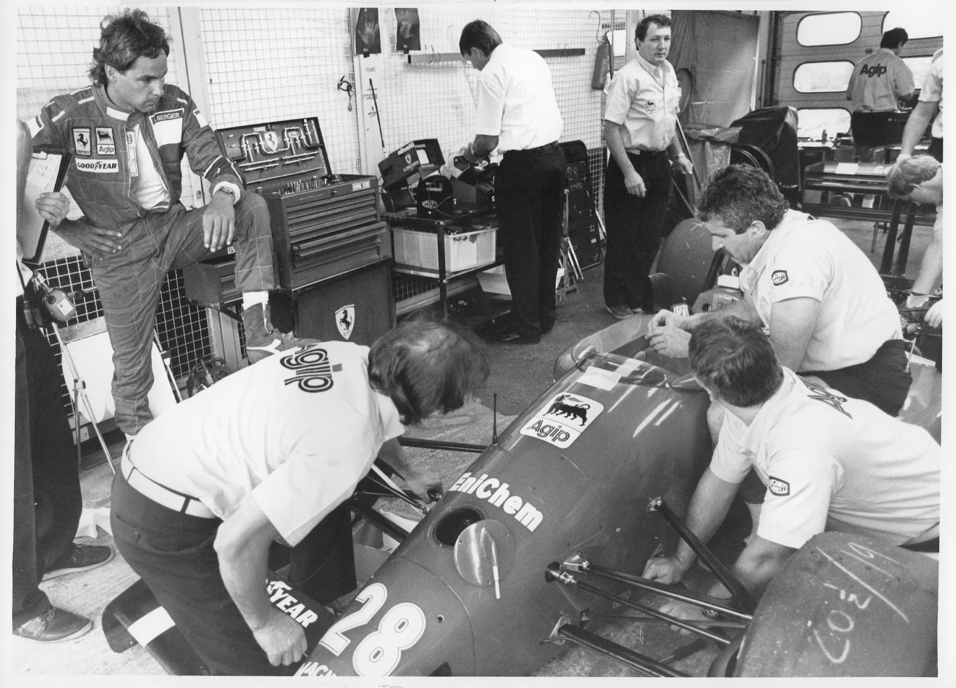 Historical Formula 1 photograph: Berger Ferrari, 1988