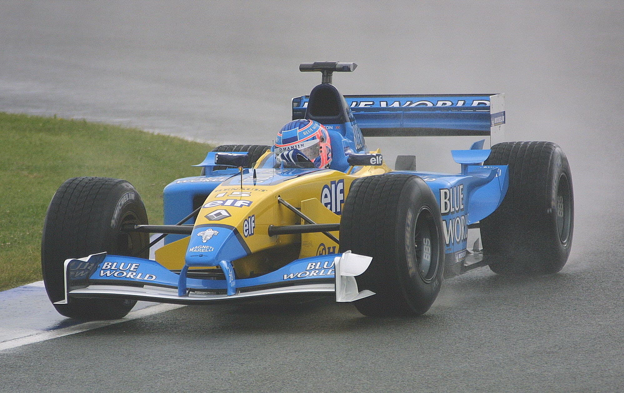Historical Formula 1 photograph: Button Silverstone, 2002