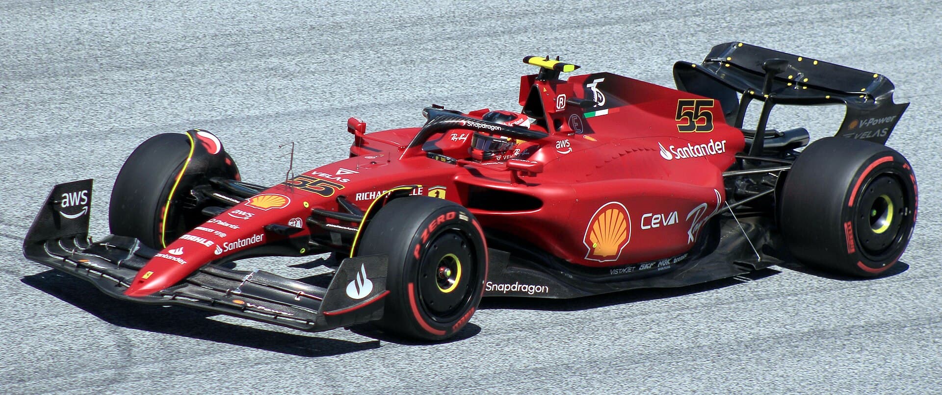 Historical Formula 1 photograph: Ferrari F1-75, 2022