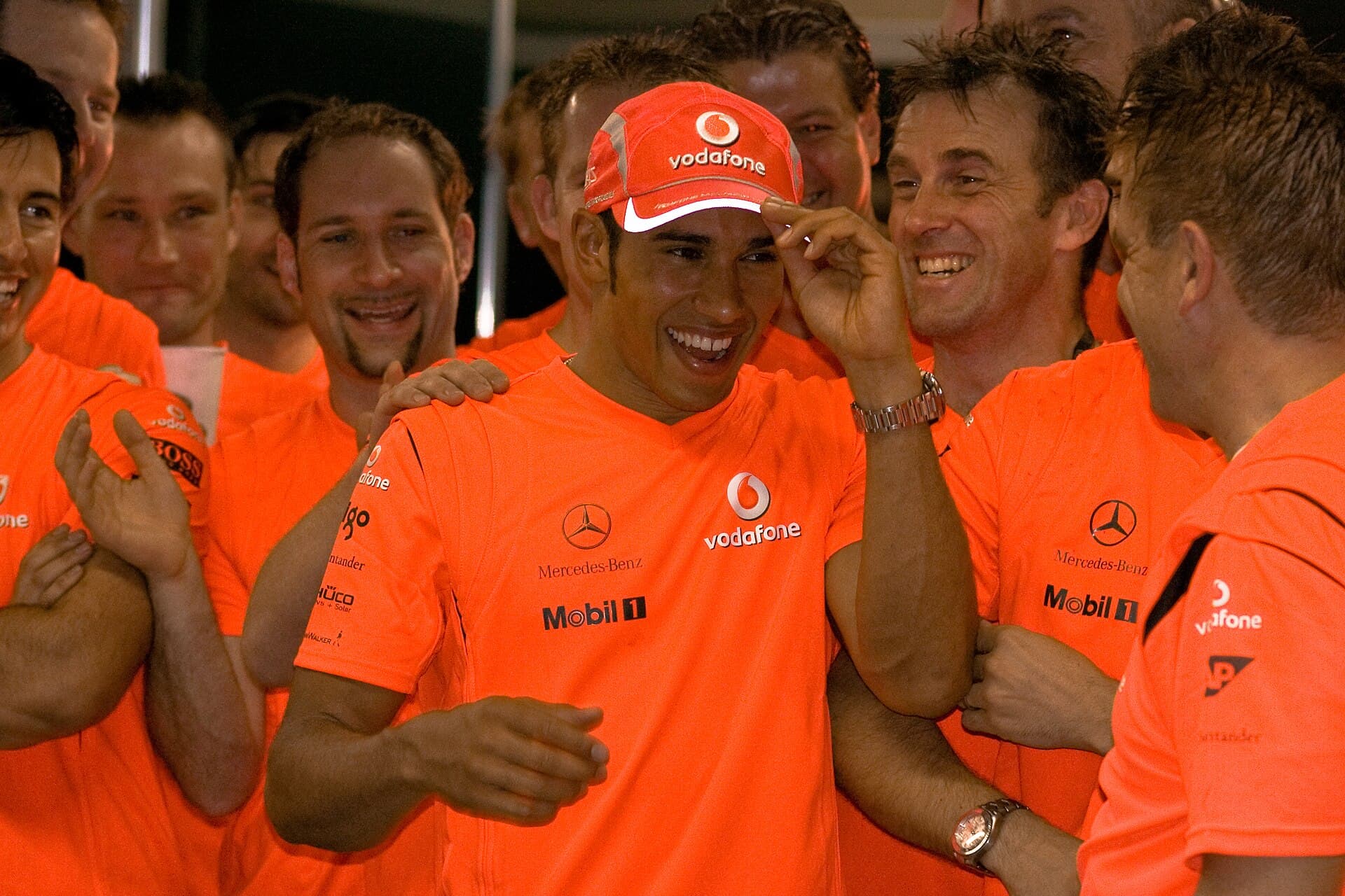 Historical Formula 1 photograph: Hamilton, 2008