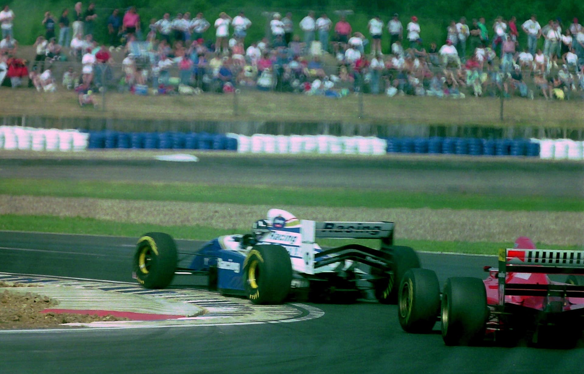 Historical Formula 1 photograph: Hill Ferrari Alesi, 1994