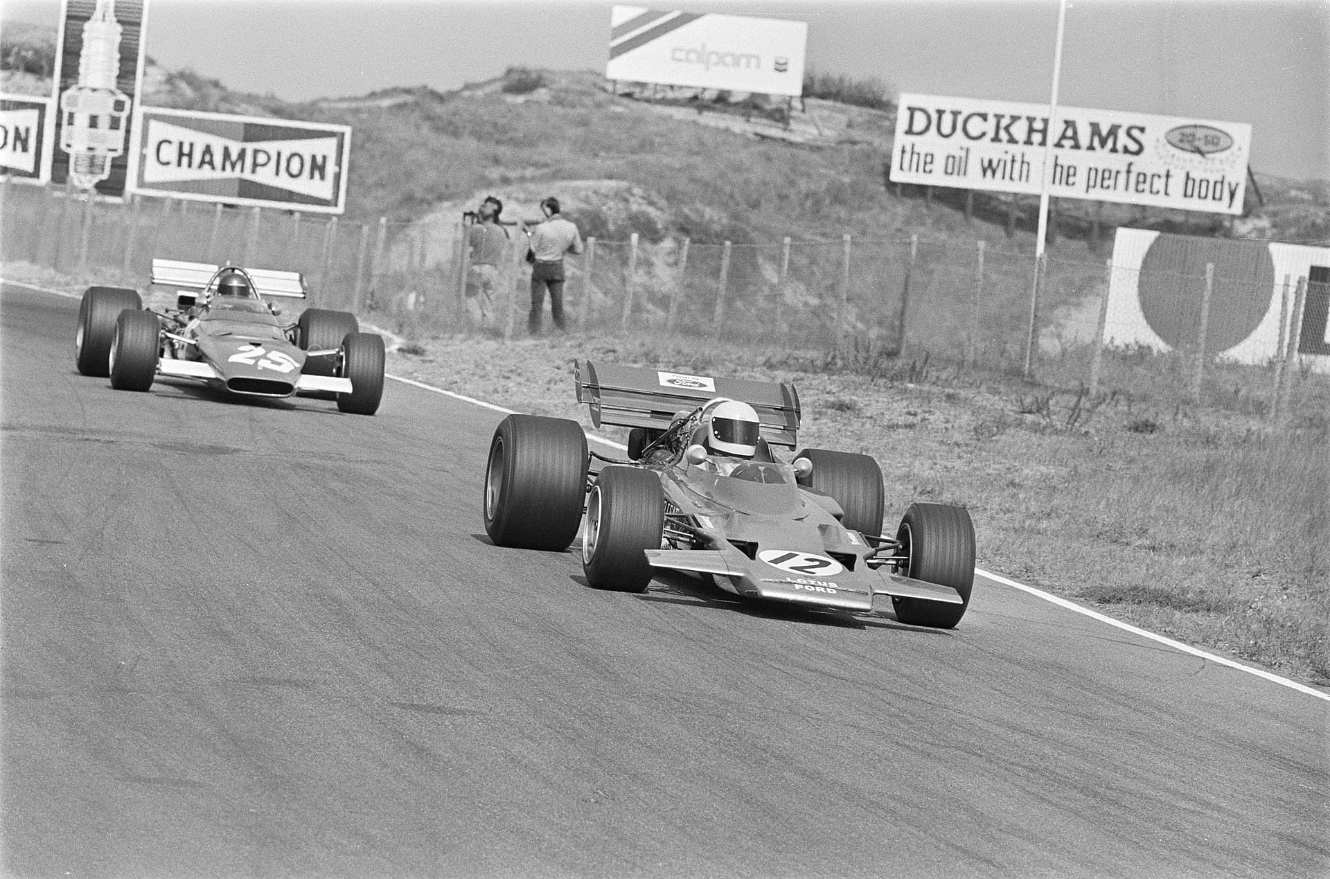 Historical Formula 1 photograph: Ickx Miles Zandvoort, 1970