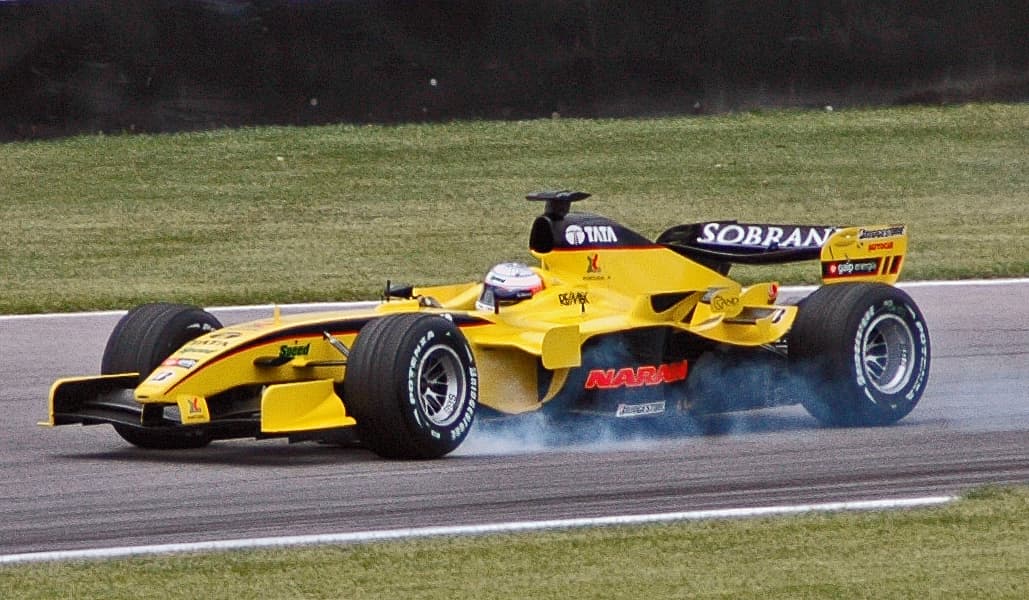 Historical Formula 1 photograph: Karthikeyan India Formula 1, 2005