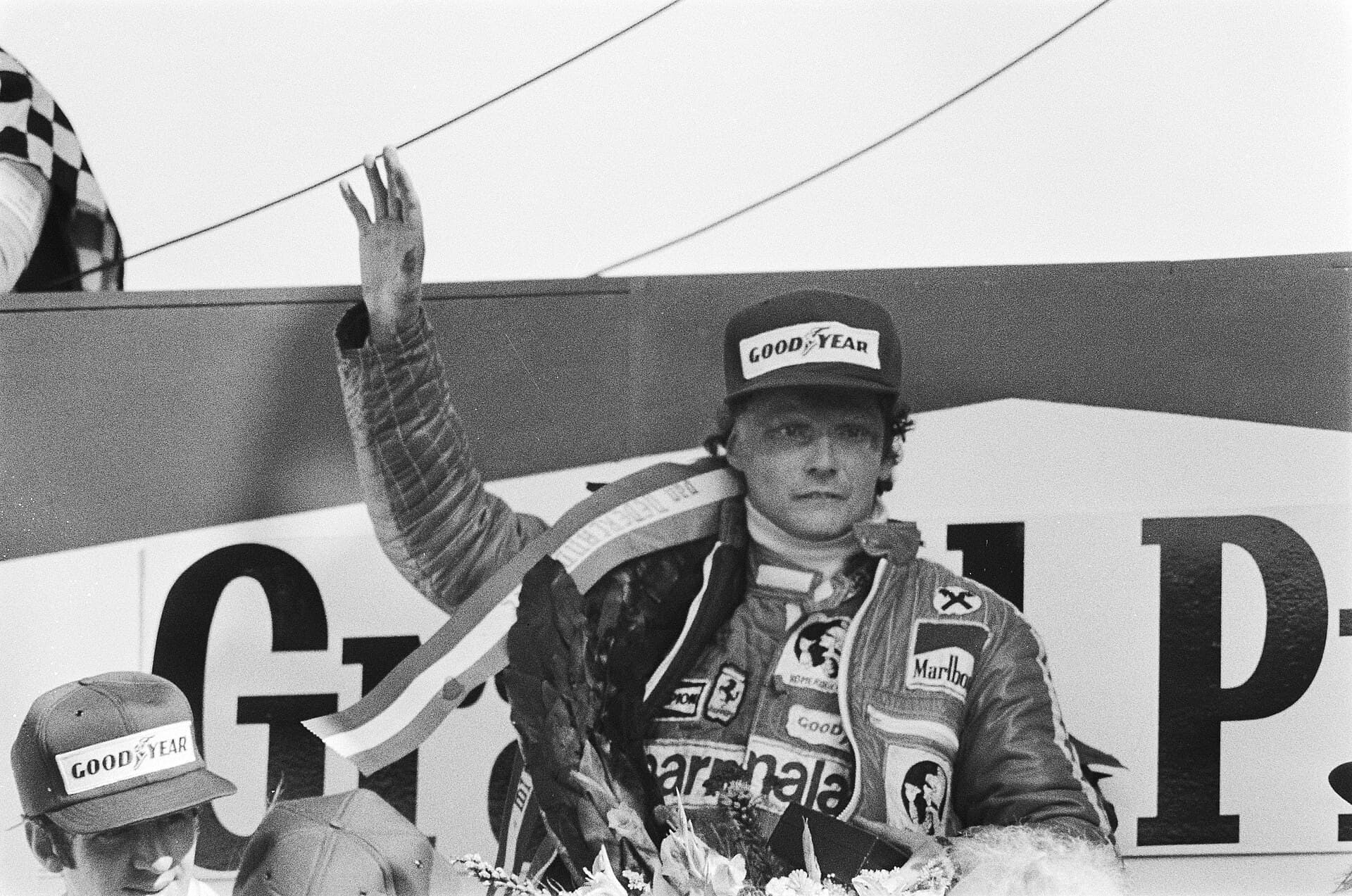 Historical Formula 1 photograph: Niki Lauda, 1977