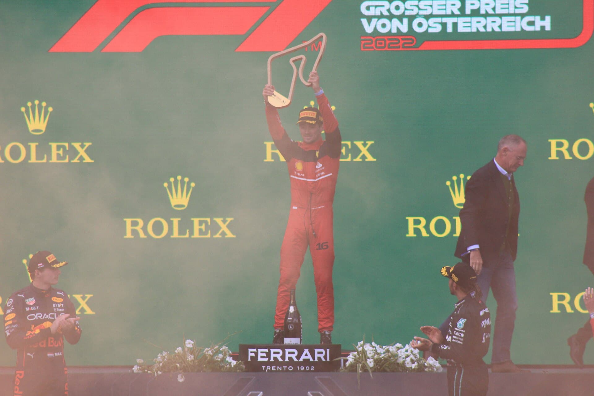 Historical Formula 1 photograph: Leclerc Austria, 2022