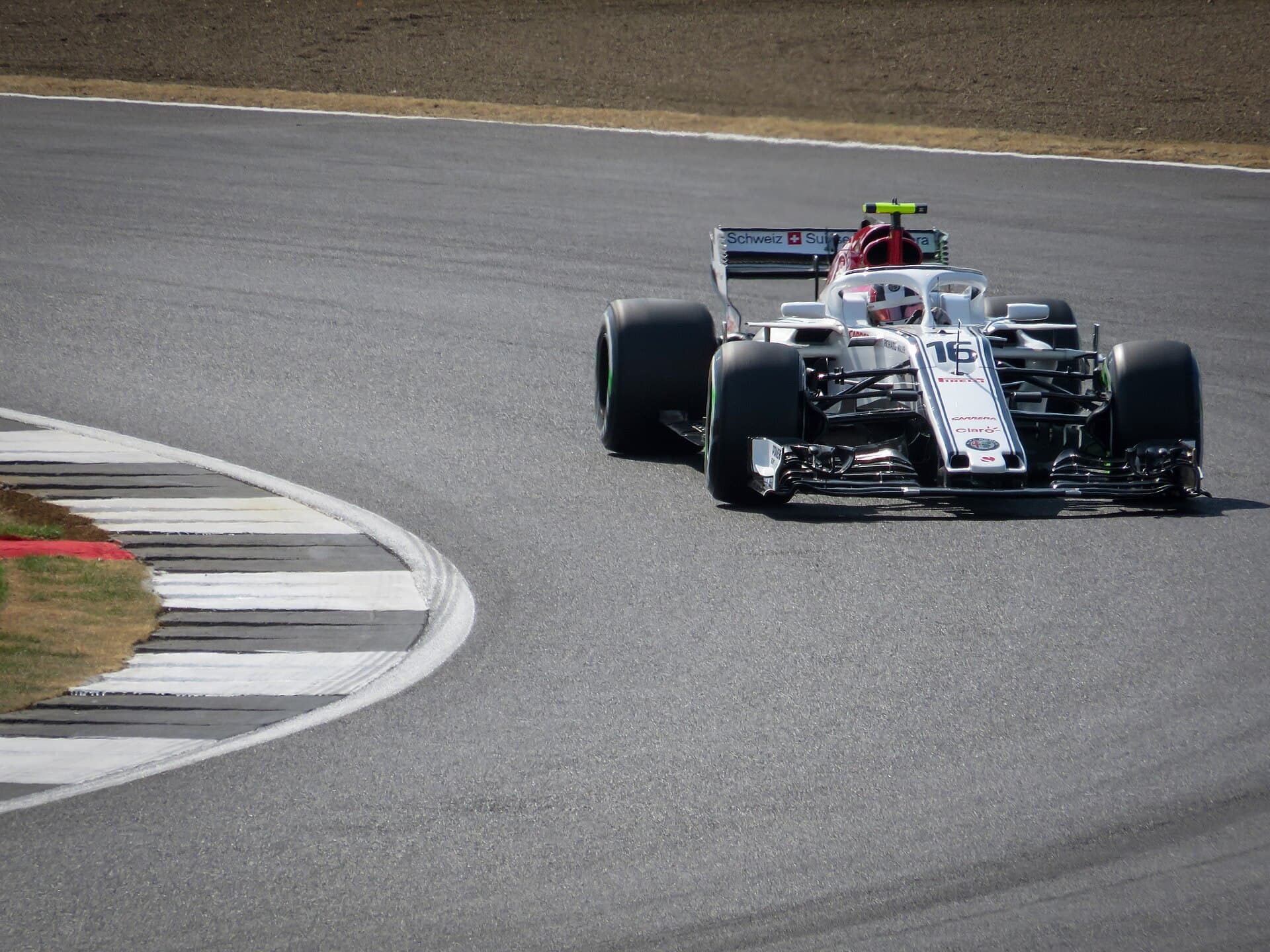 Historical Formula 1 photograph: Leclerc, 2018