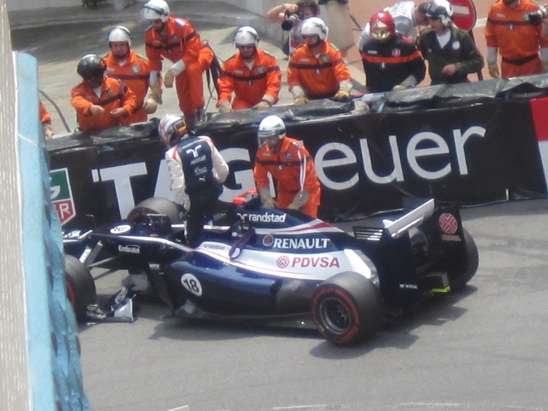 Historical Formula 1 photograph: Maldonado Monaco, 2012