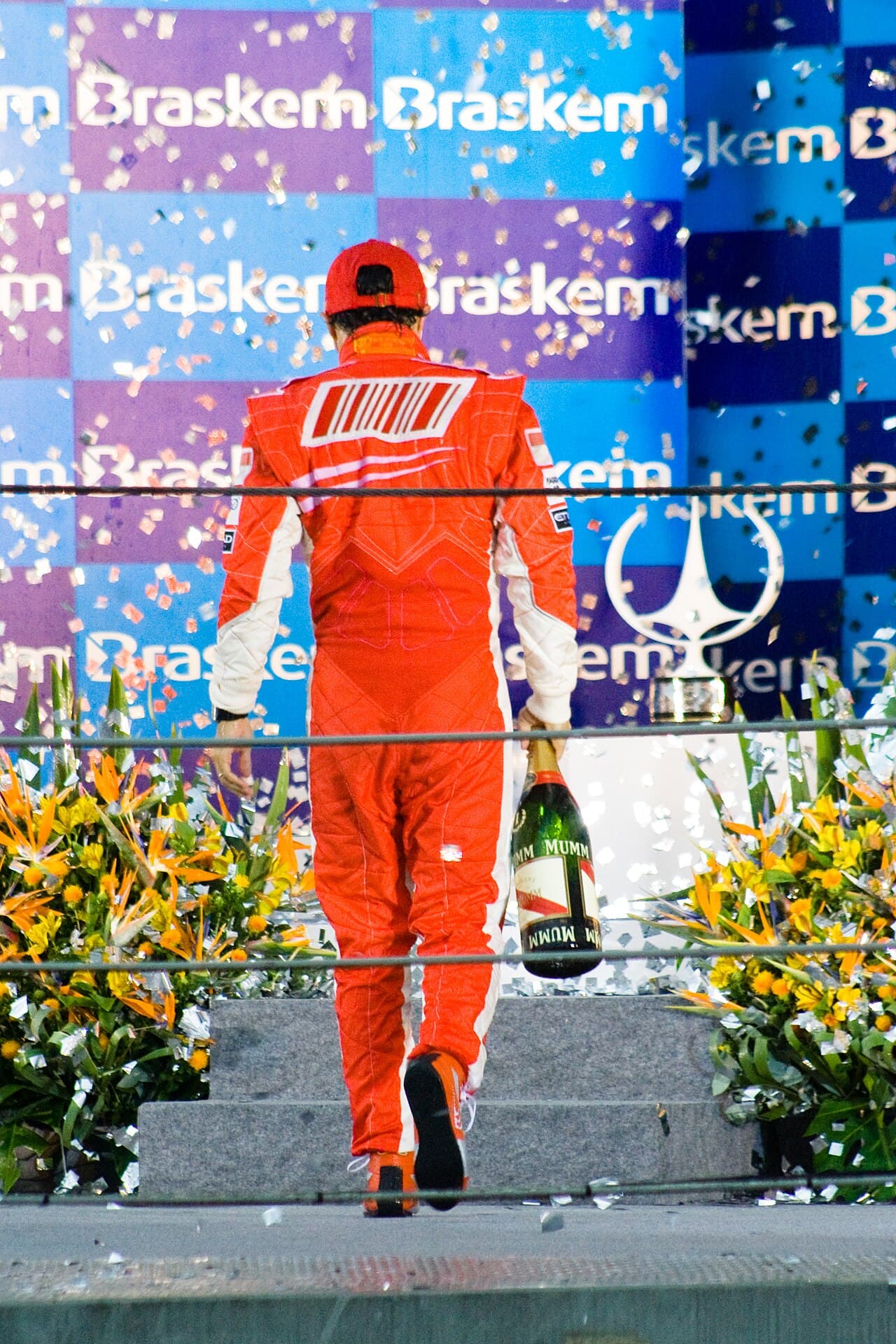 Historical Formula 1 photograph: Massa Interlagos, 2008