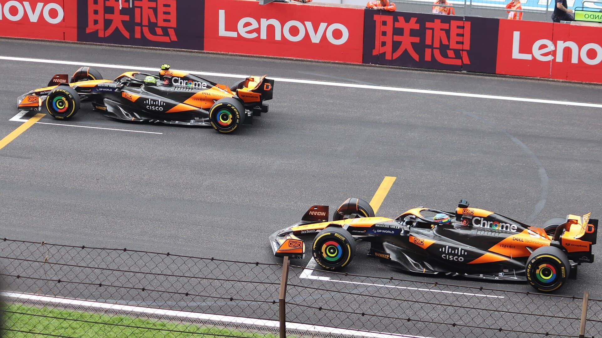 Historical Formula 1 photograph: MCL38, 2024