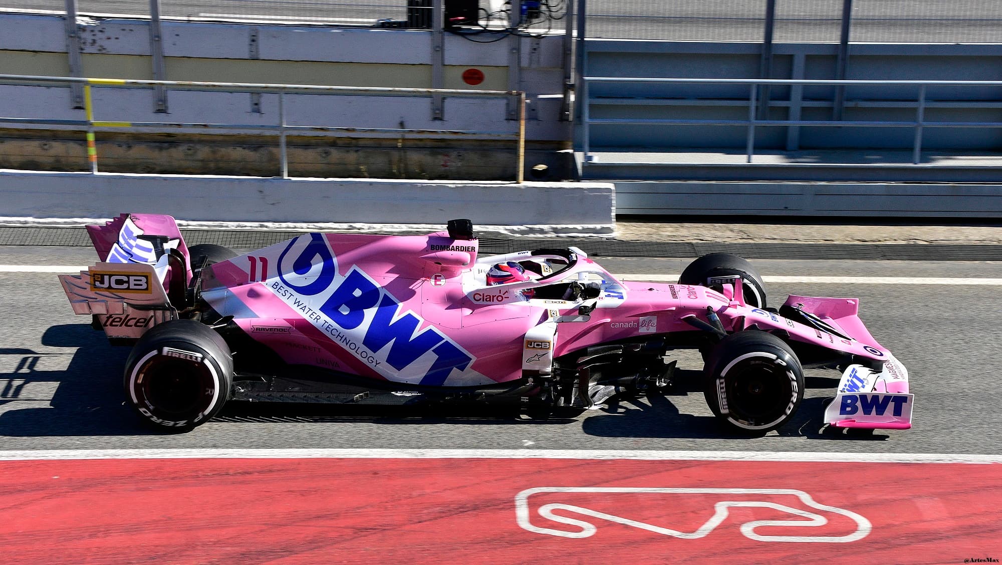 Historical Formula 1 photograph: RP20 Pérez, 2020