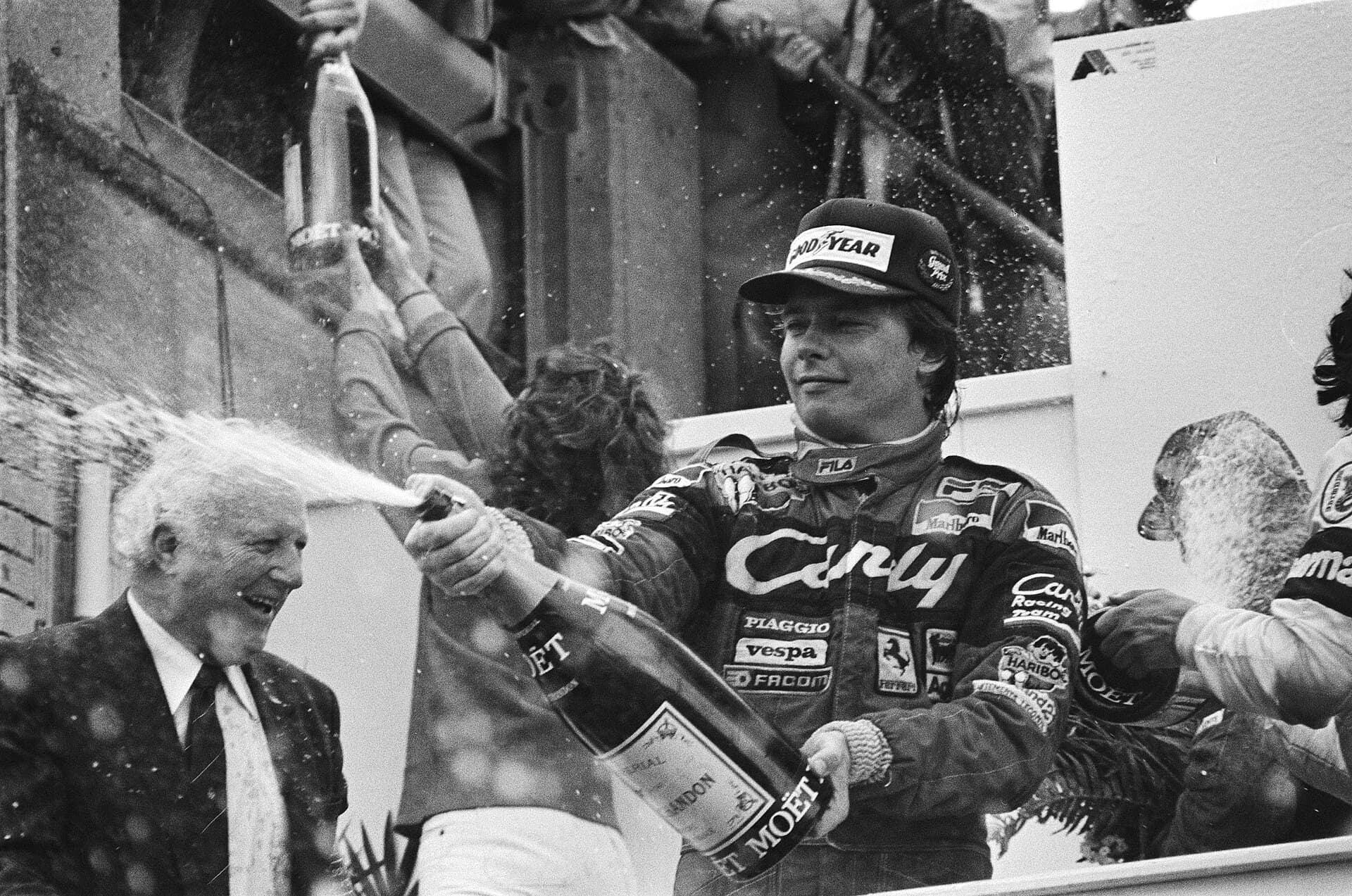 Historical Formula 1 photograph: Didier Pironi, 1982