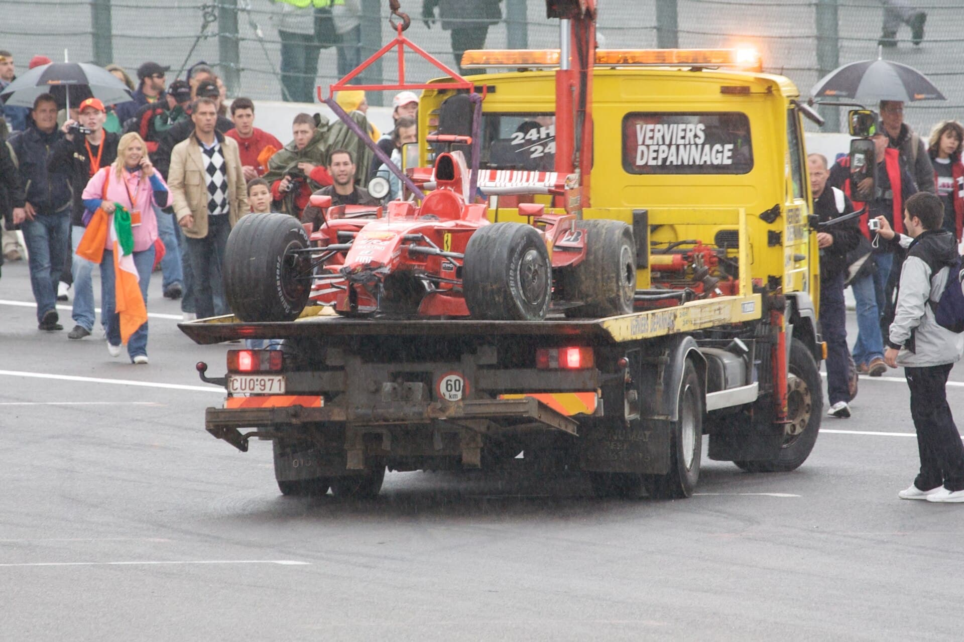 Historical Formula 1 photograph: Räikkönen Spa, 2008