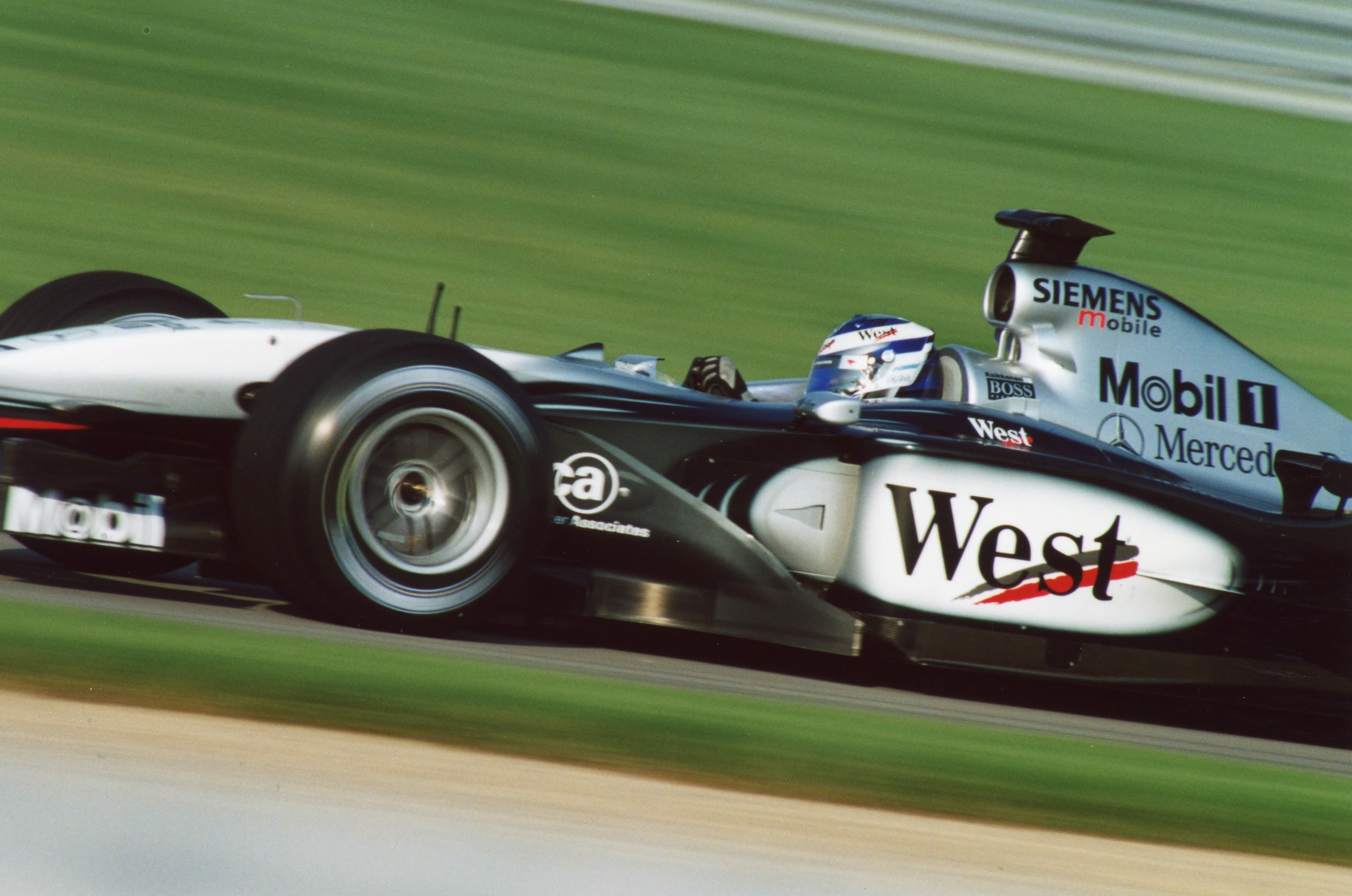 Historical Formula 1 photograph: Räikkönen McLaren, 2002