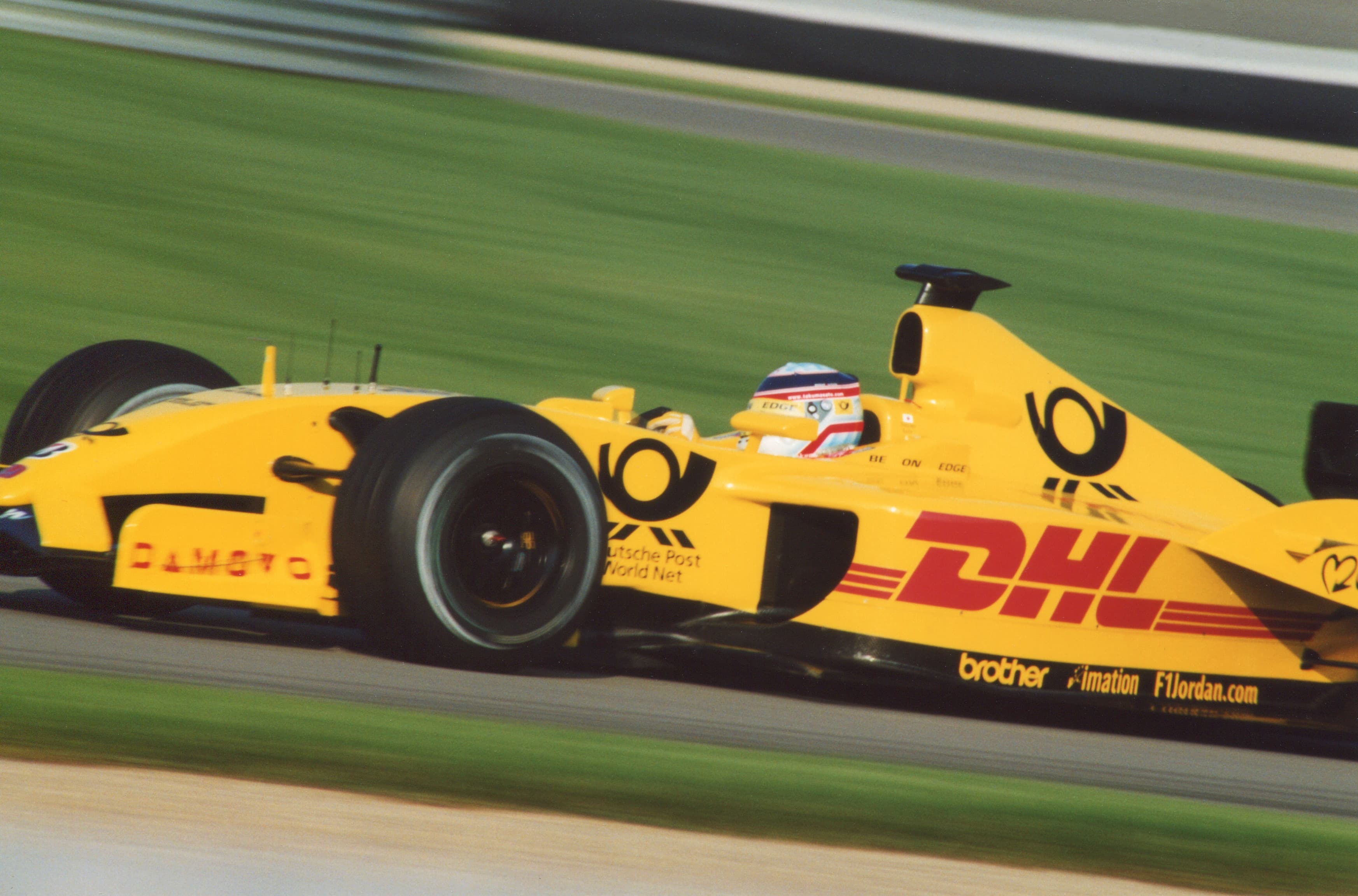 Historical Formula 1 photograph: Takuma Sato Jordan, 2002