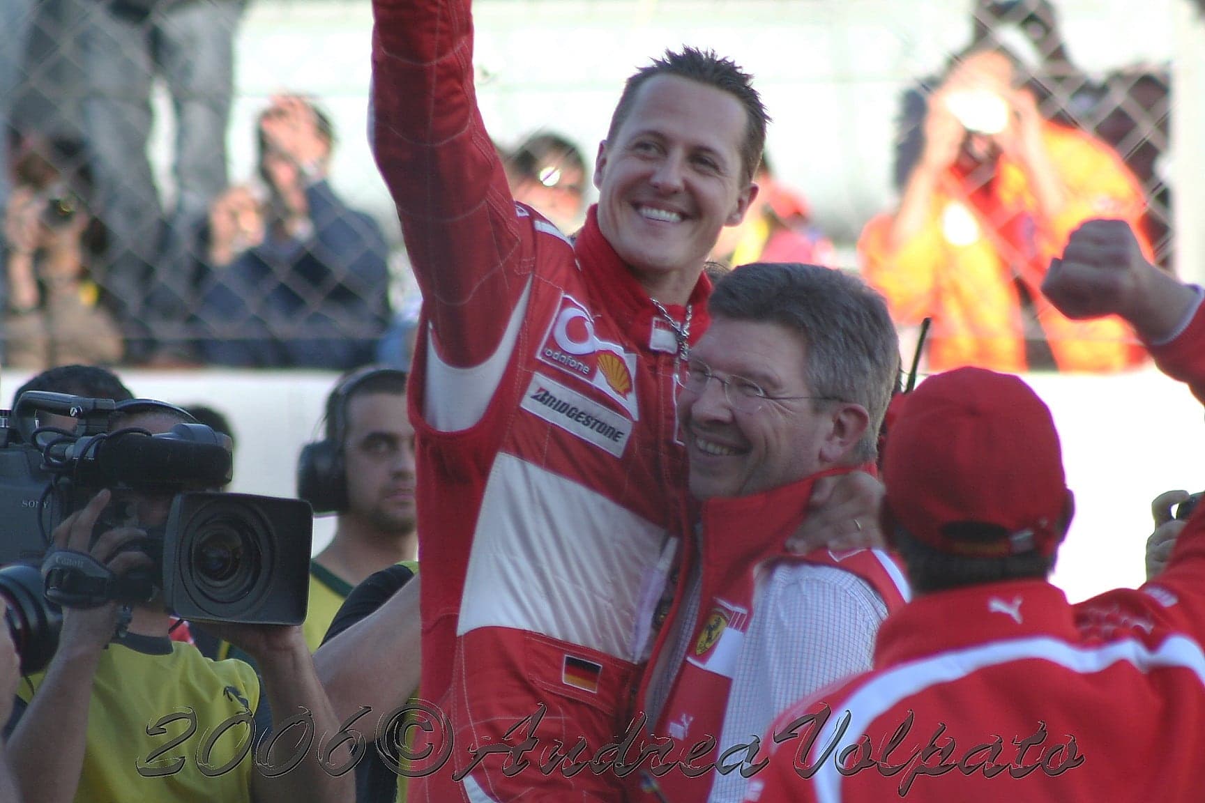 Historical Formula 1 photograph: Schumacher Brawn, 2006