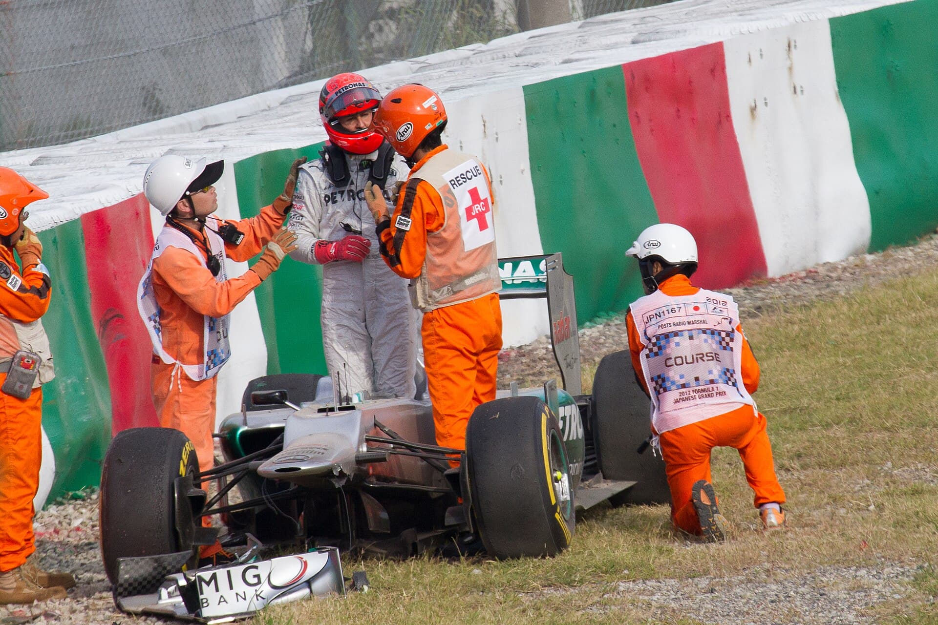 Historical Formula 1 photograph: Schumacher Suzuka, 2012