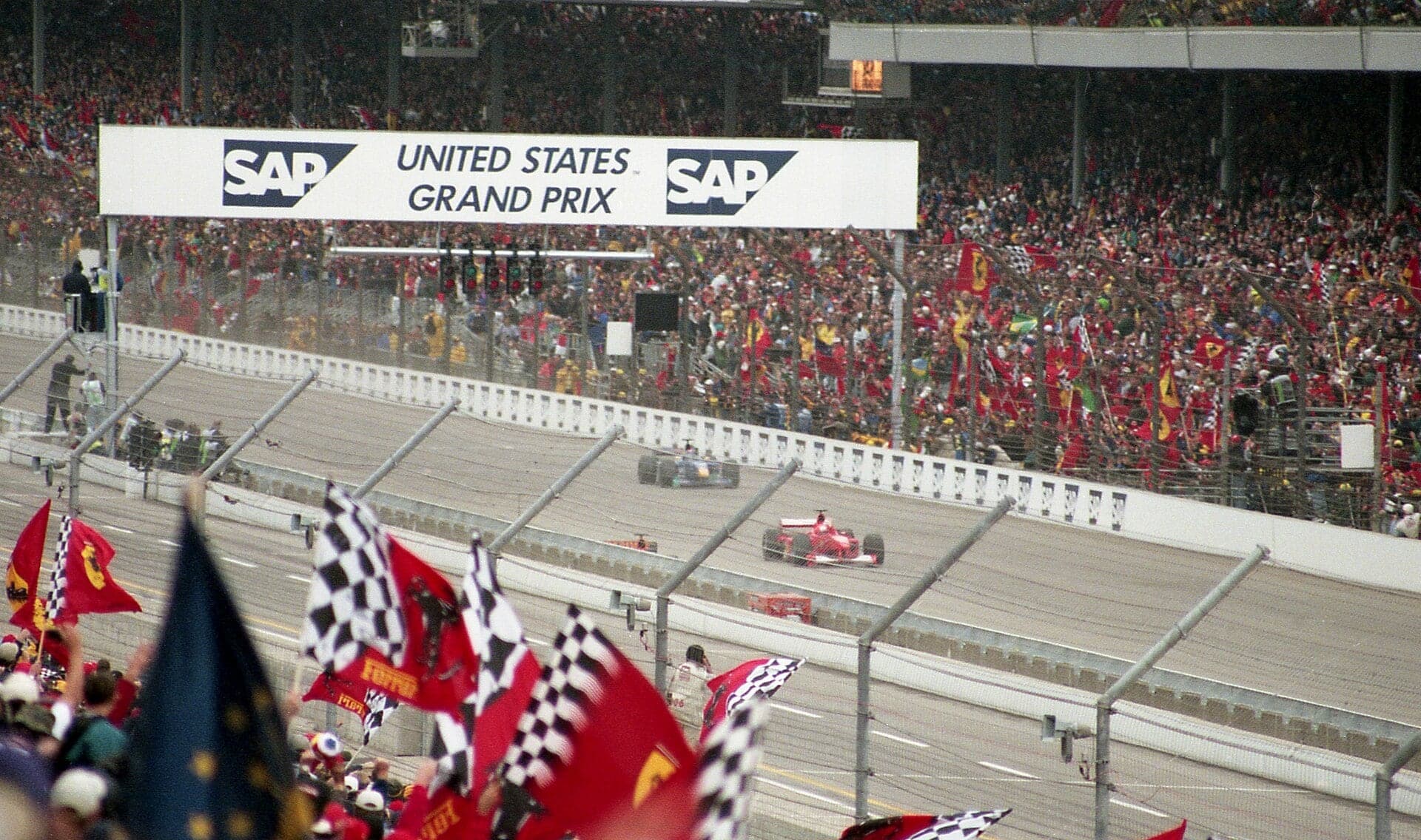 Historical Formula 1 photograph: Schumacher Indianapolis, 2000