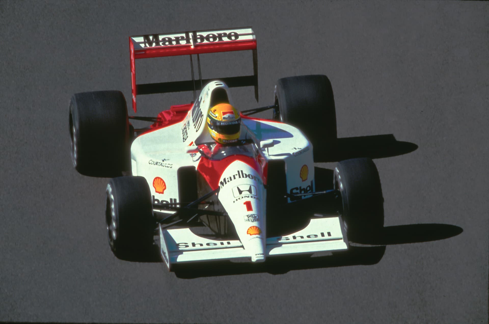 Historical Formula 1 photograph: Senna Spa, 1991