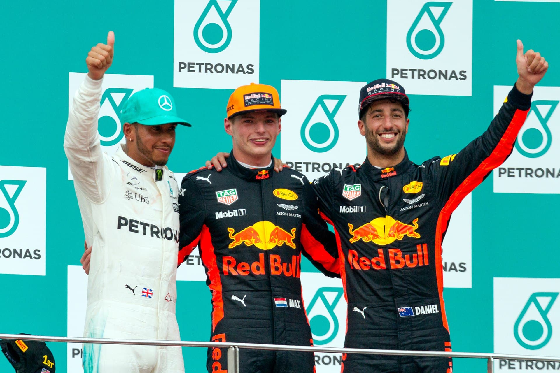 Historical Formula 1 photograph: Verstappen Sepang, 2017