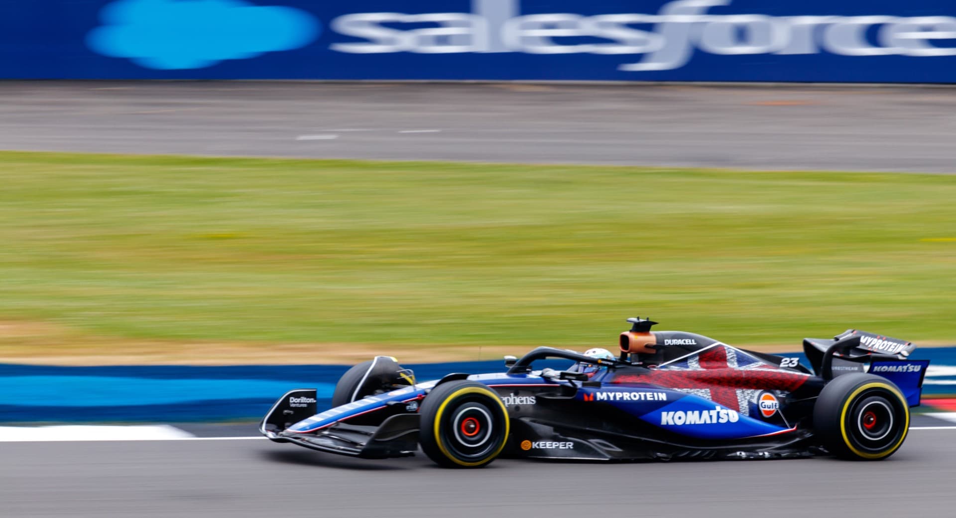 Historical Formula 1 photograph: Williams Union Jack, 2024