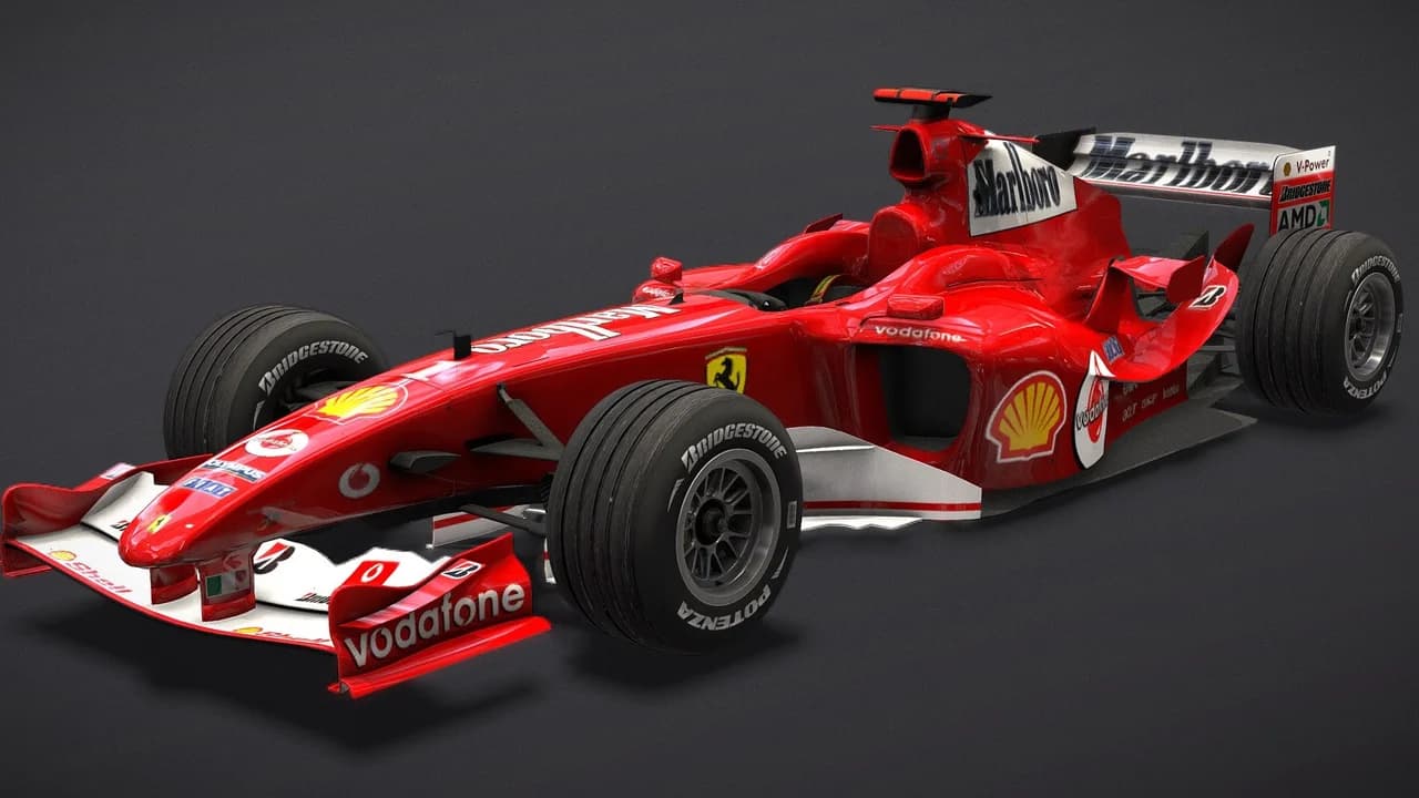 Ferrari F2004 · 3D model preview